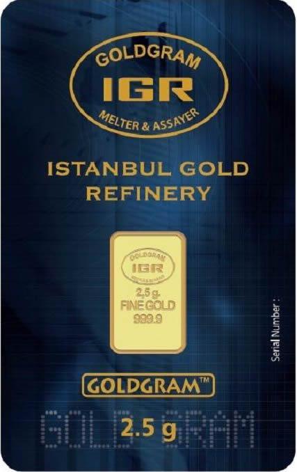 Istanbul Gold Refinery Bars